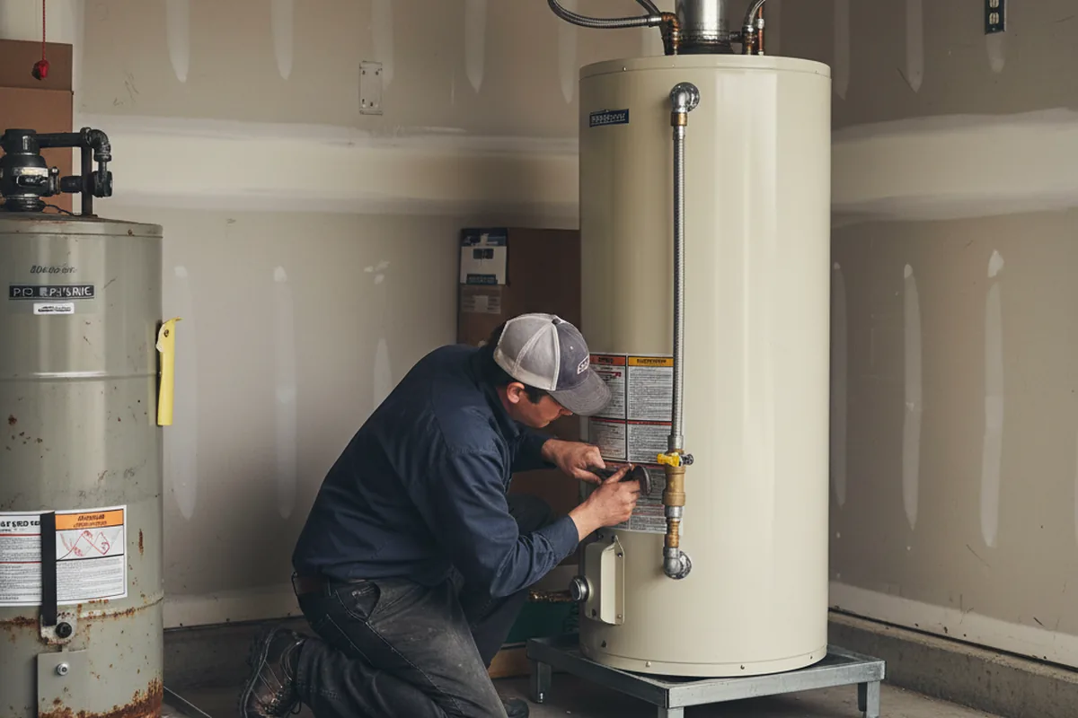 Water heater and shutoff valve replacement in Stone Creek